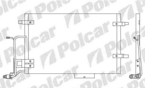 Audi A6 7/01-4/04 chladič klimi 2,5TDi