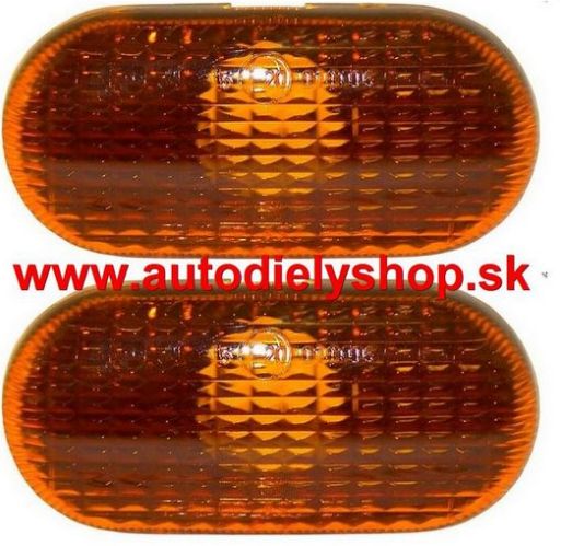 Renault Megane 3/99-11/02 bočné smerovky oranžové Sada L+P