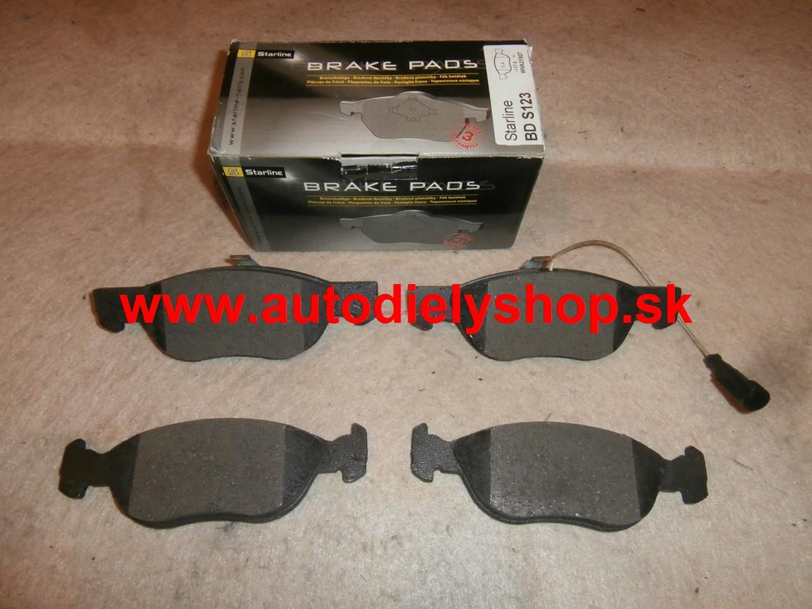 Fiat BRAVO, BRAVA 95- predné brzdové platničky 1,9D-1,9TD-1,9JTD 