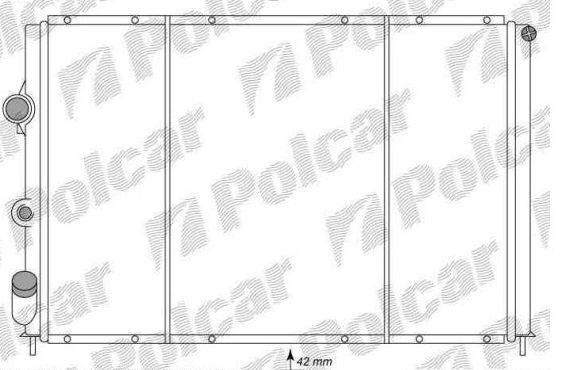 Renault Megane 3/99-11/02 chladič vody 1,9D-1,9DTi s AC