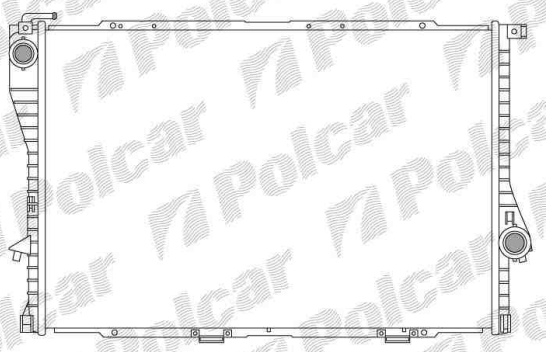 BMW 7 E38 9/94-9/01 chladič vody 728i-735i-740i AUTOMAT