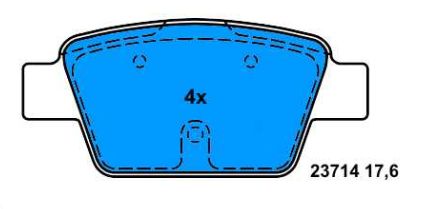 Fiat BRAVO 2/07- zadné platničky Sada / Delphi /