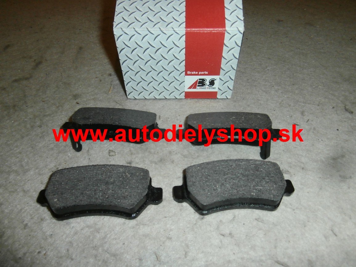 Opel ASTRA H 03/04-zadné platničky Sada / A.B.S / typ LUCAS