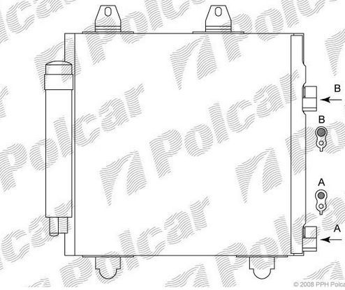 Peugeot 107 6/05- chladič klímy / pre všetky typy /