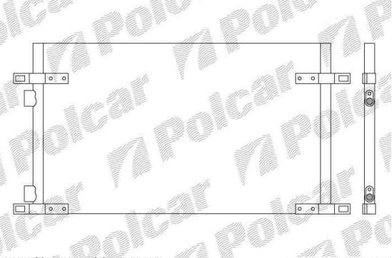 Renault Laguna 7/98-1/01 chladič klimatizácie 1,6-1,8-1,9DTi typ BEHR