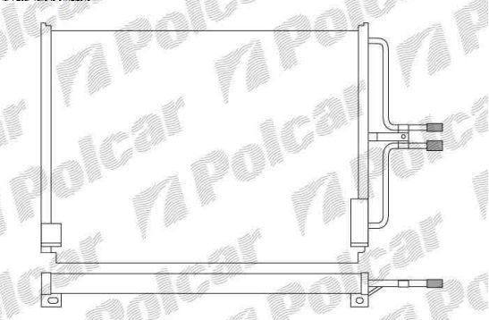 Renault Laguna 7/98-1/01 chladič klimatizácie 1,6-1,8-2,0-2,2D