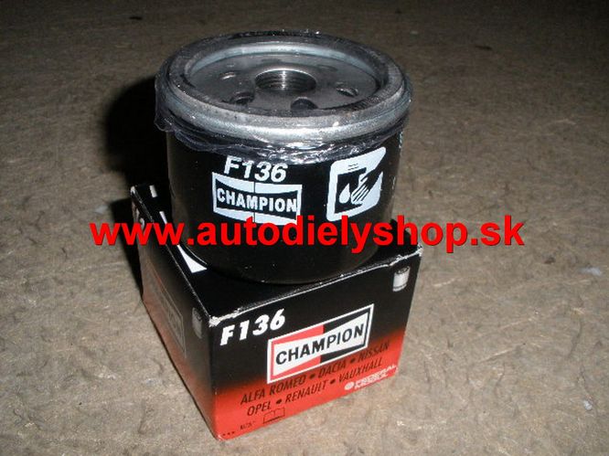 Renault LAGUNA 7/98-1/01 olejový filter 1,6i-1,9DTi-1,9DCi /CHAMPION