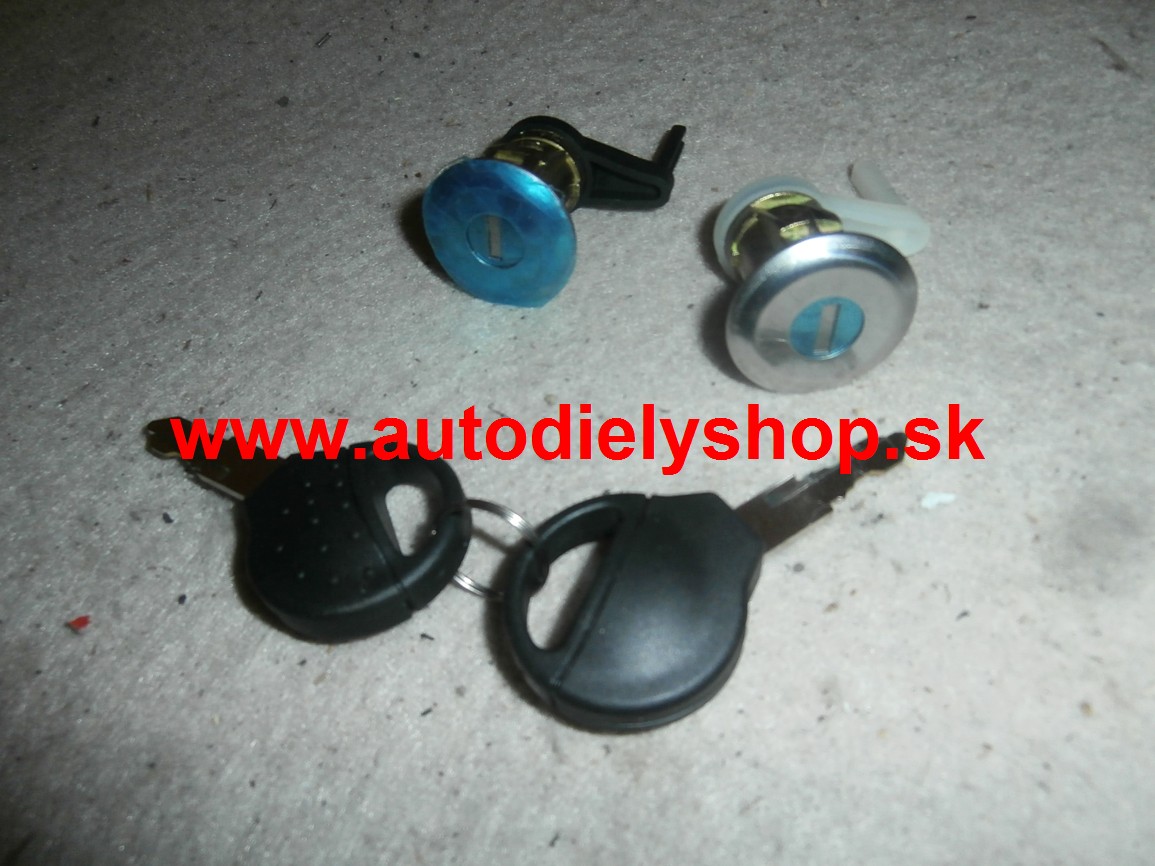 Peugeot 206 10/98-04/2009  2x zámok dverí + 2 x klúč