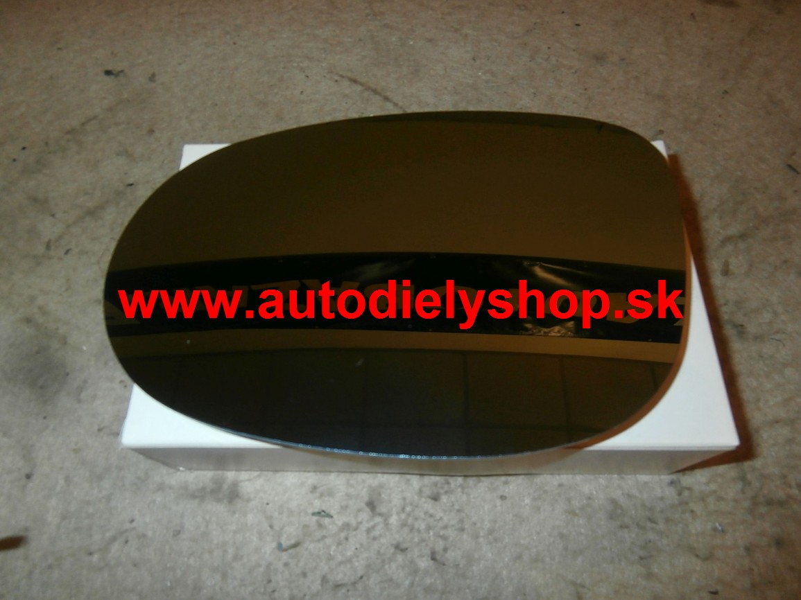 Fiat BRAVO 2/07- sklo zrkadla Ľavé,vyhrievané,modré