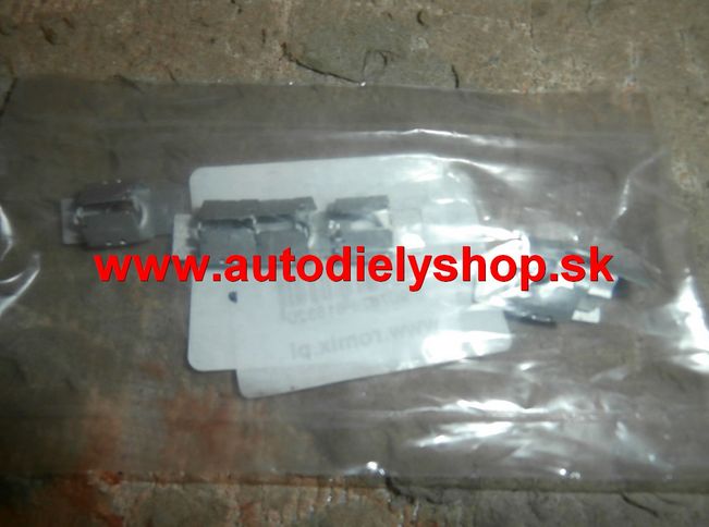 Peugeot 206 montážne spony krytov pod motor 5 ks