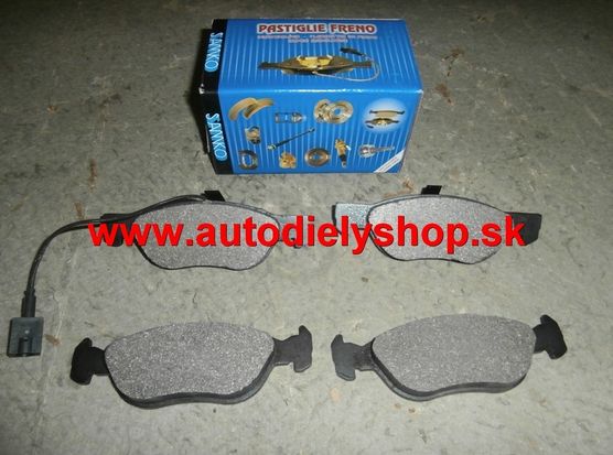 Renault Kangoo 5/98-4/03 predné platničky Sada / SAMKO /