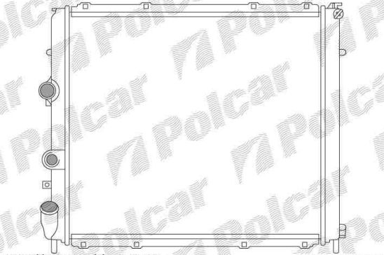 Renault KANGOO 5/98-4/03 chladič vody 1,9D s AC