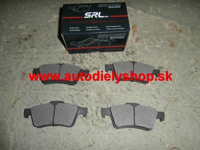 Renault ESPACE 11/02-06 zadné platničky Sada / SRL