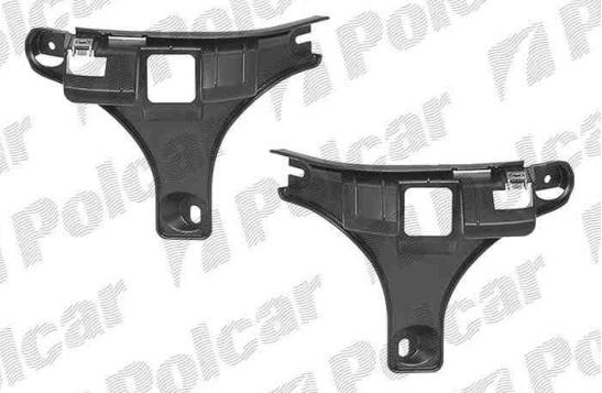 Peugeot 307 01-05 držiak zadného nárazníku Sada L+P,Kombi,