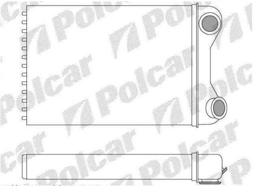 Fiat DOBLO 11/05- radiator kúrenia / typ VALEO/ original