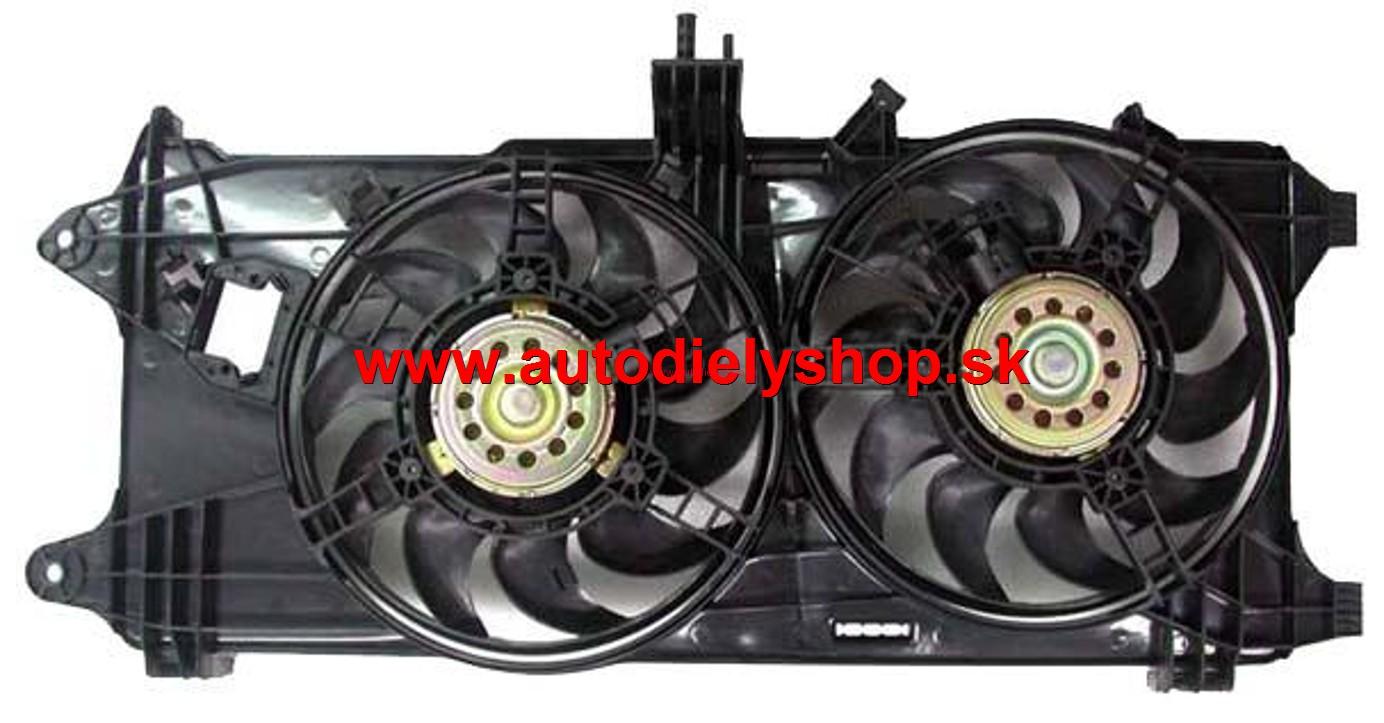 Fiat DOBLO 5/01-10/05 ventilátor chladičov 1,9JTD s AC 