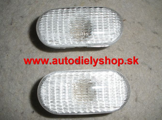 Renault Clio 7/01-9/05 bočné smerovky matné Sada L+P
