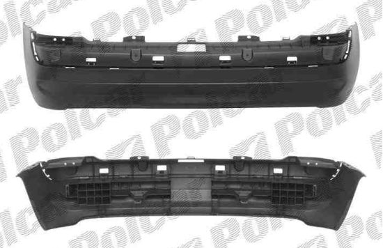 Renault Clio 7/01-9/05 zadný nárazník,pre lak
