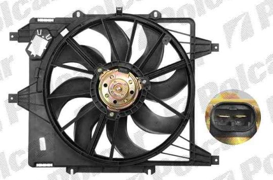 Renault Clio 7/01-9/05 ventilátor chladiča 1,2i-16V z AC