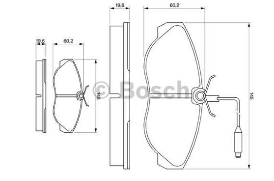 Fiat DUCATO 7/94-12/01 predné platničky Sada 1,0/1,4t /BOSCH