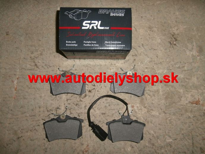 Peugeot 308 9/07- zadné platničky Sada / SRL /