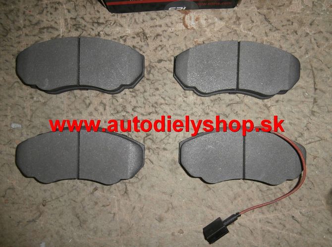 Fiat Ducato 1/02-9/06 predné platničky Sada 1,0t-1,4t / SRL/