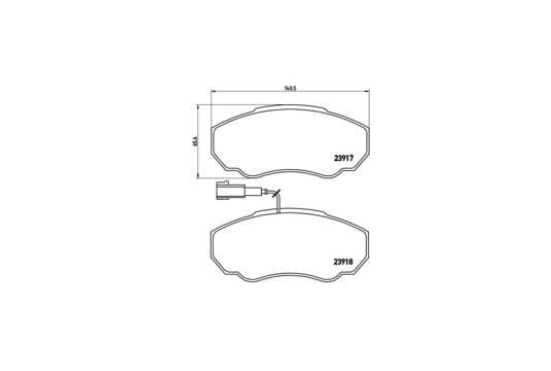 Fiat Ducato 1/02-9/06 predné platničky Sada 1,0t-1,4t / BREMBO/