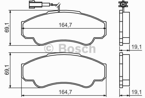 Fiat Ducato 1/02-9/06 predné platničky Sada 1,8t /BOSCH