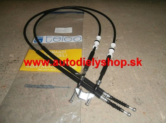 Alfa 156 9/03- zadné lanko ručnej brzdy, Pravé /METZGER/-1254mm