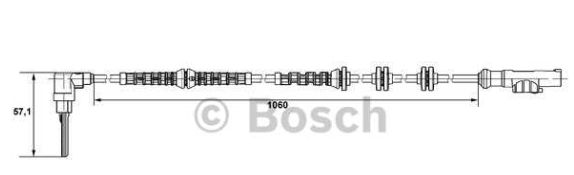  Fiat DUCATO 06- snímač ABS predný / BOSCH /