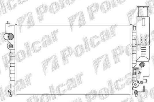 Peugeot 405 9/87-96 chladič vody 1,9D-1,9i / do r.v.6/92 /