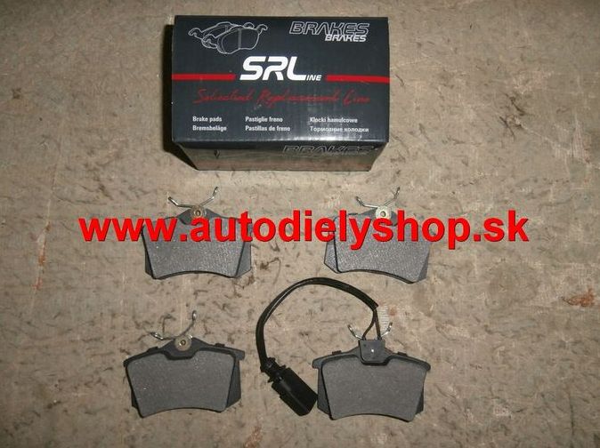 Peugeot 405 9/87-96 zadné platničky Sada / SRL /