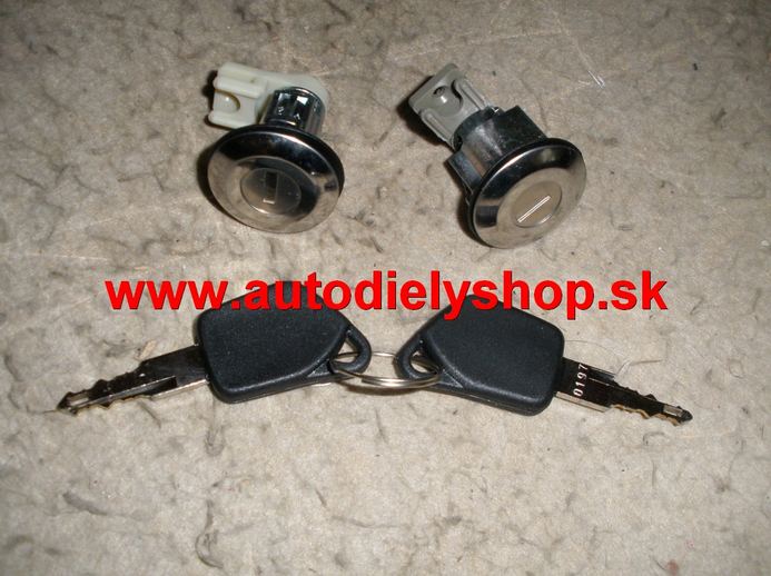 Peugeot 405 9/87-96 2x zámok dverí + 2 x klúč