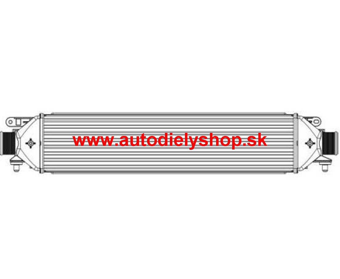 Fiat GRANDE PUNTO 05- chladič vzduchu / INTERCOOLER / 1,9DMJet