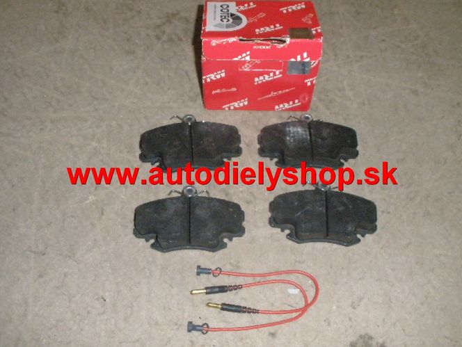 Dacia LOGAN 9/2008- predné platničky Sada / TRW / 100mm