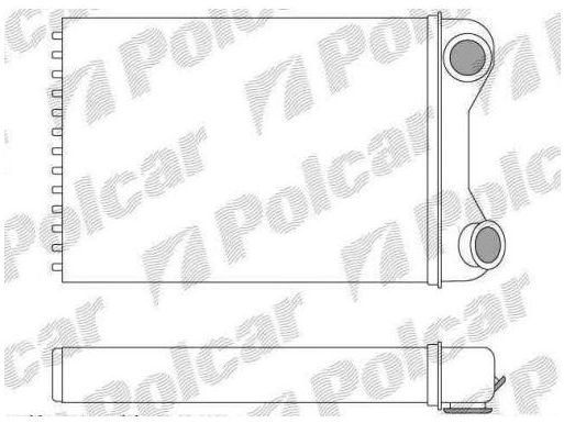 Fiat IDEA 12/03- radiator kúrenia / typ VALEO/ original