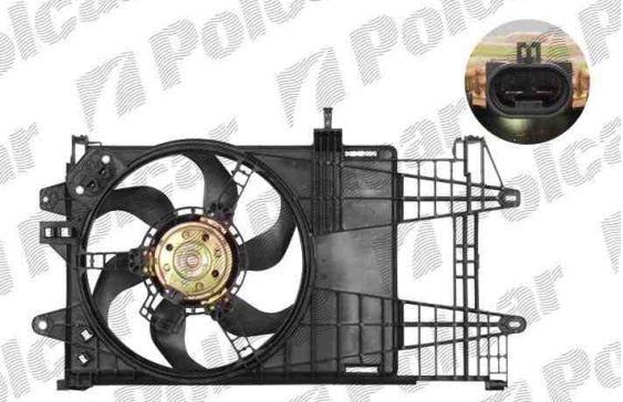 Fiat IDEA 12/03- ventilátor chladičov 1,2i s AC,MAGNETI