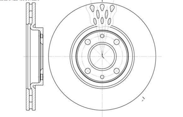 Fiat LINEA 6/07- predné brzdové kotúče 257mm Sada,vetrané SAMKO