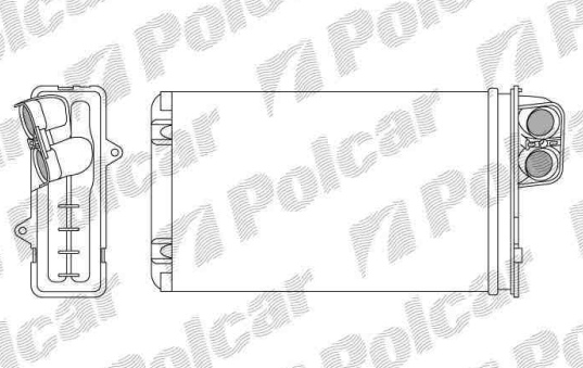 Peugeot 406 5/99-4/04 radiator kúrenia / pre všetky typy /