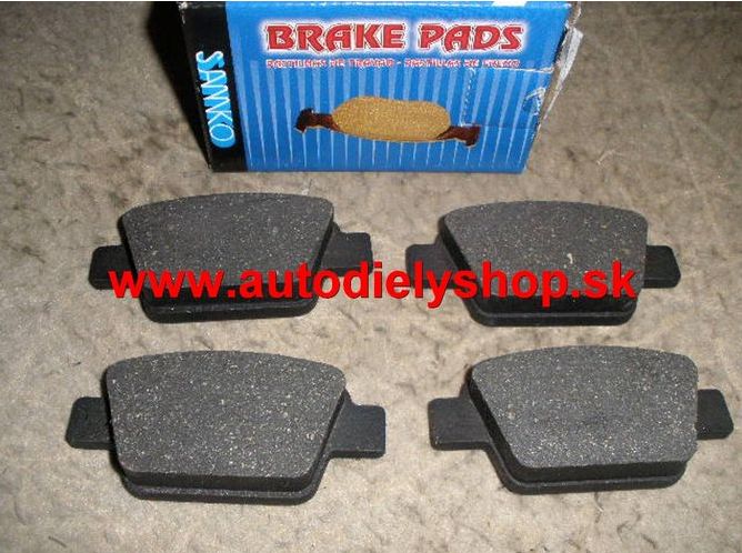 Fiat MULTIPLA 1/99-9/04 zadné platničky 1,6i-1,9JTD Sada / SAMKO