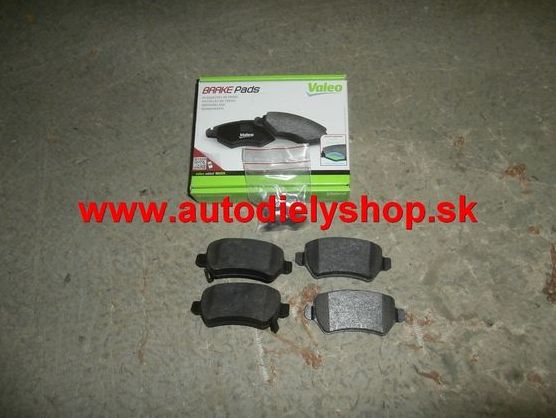 Fiat MULTIPLA 1/99-9/04 zadné platničky 1,6i-1,9JTD Sada /VALEO