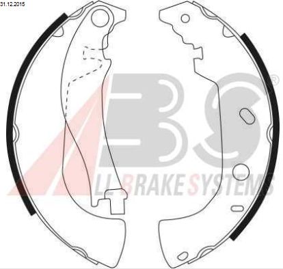 Fiat MULTIPLA 1/99-9/04 zadné brzdové čeluste Sada L+P / A.B.S /