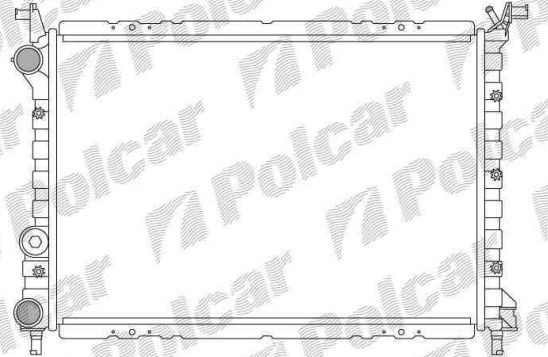 Fiat PALIO 97-6/02 chladič vody 1,7D-1,7TD