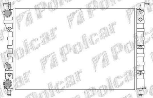 Fiat PALIO 97-6/02 chladič vody 1,2i-1,4i-1,6i