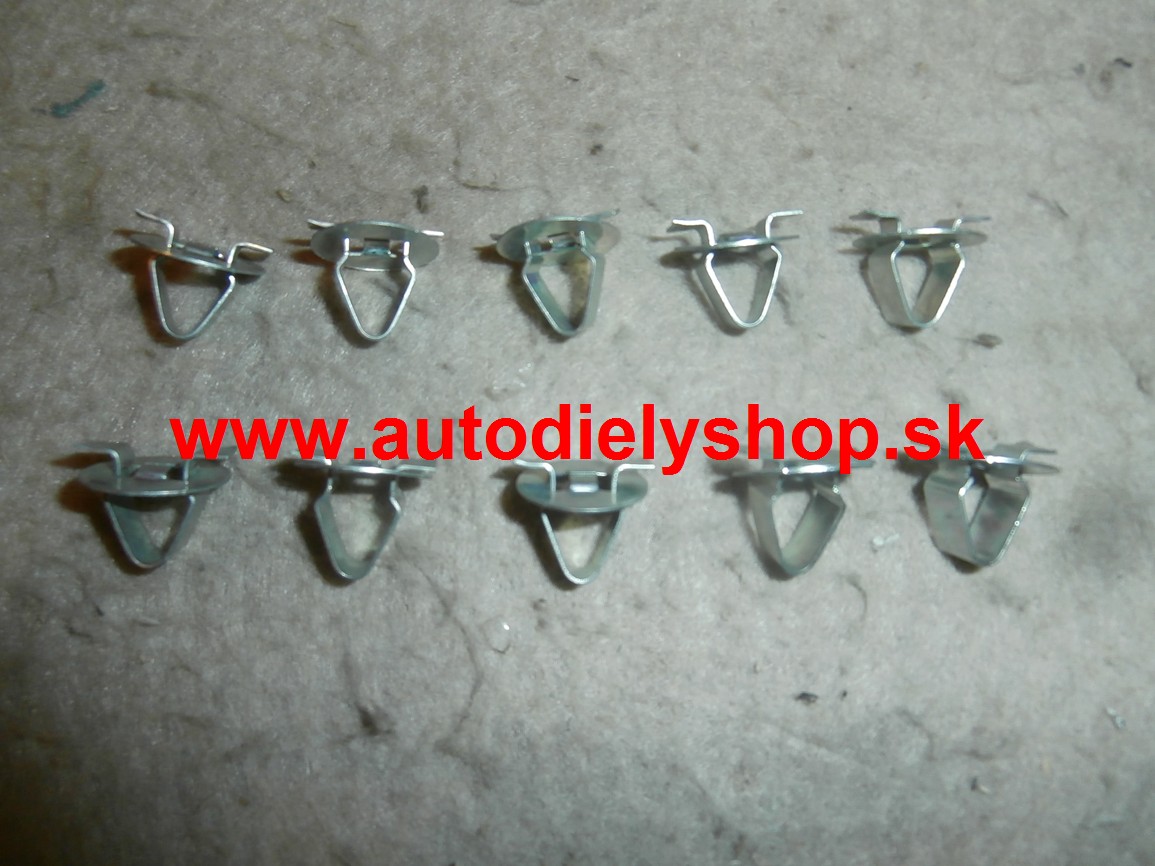 Peugeot 407 5/04- spony obloženia interiéru 10 ks