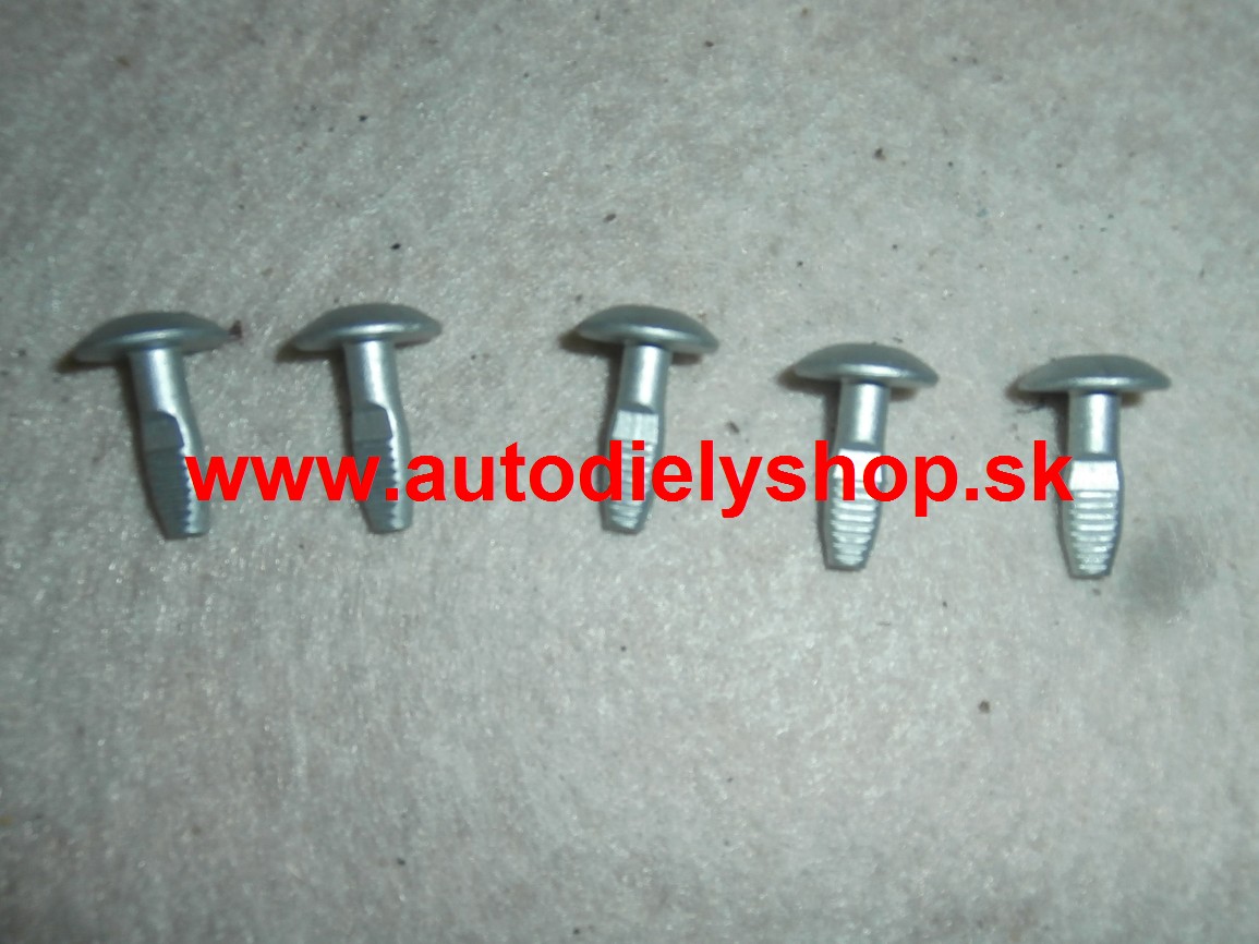 Peugeot 407 5/04- prichytky krytov pod motor 5 ks