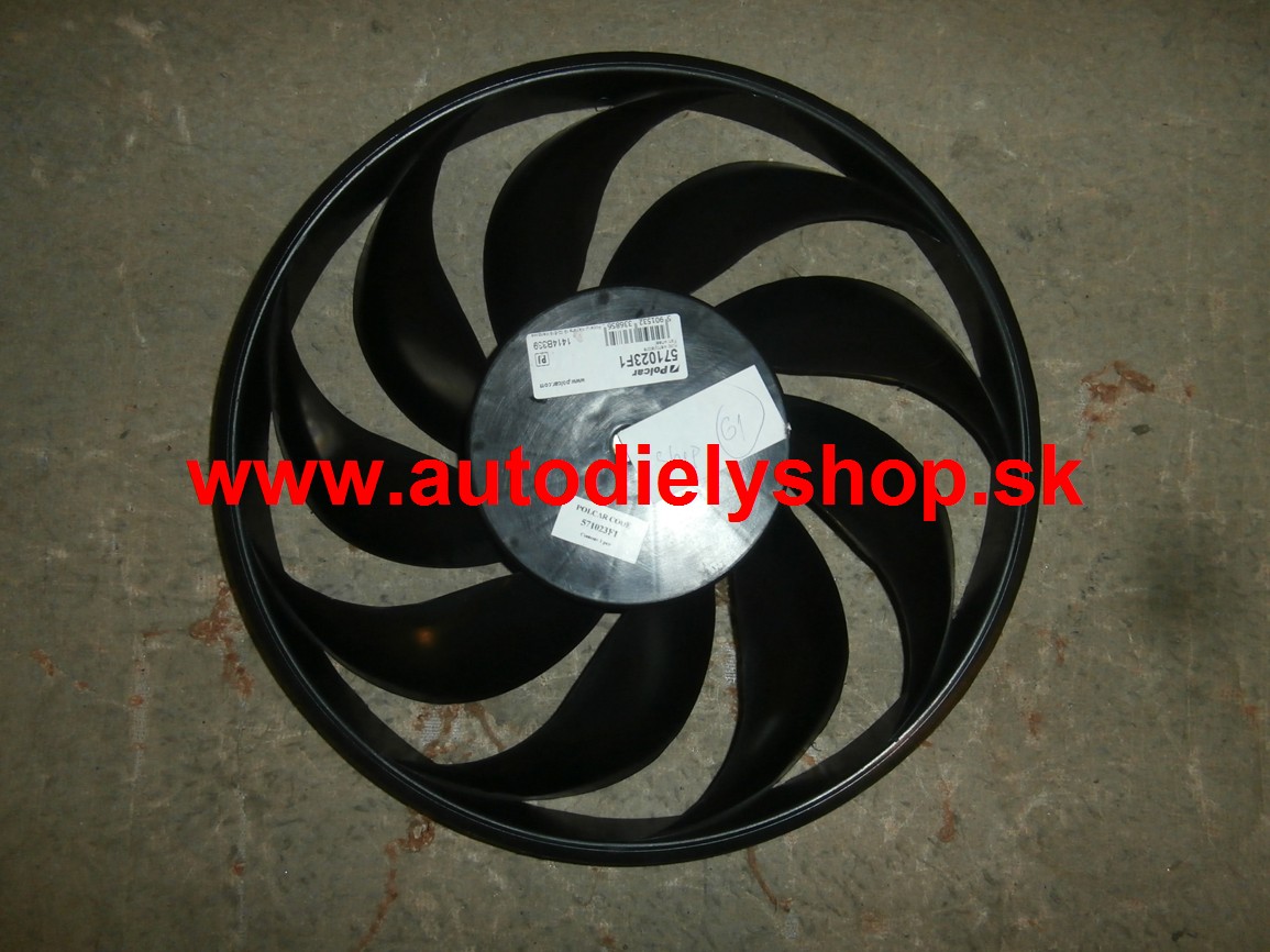 Peugeot 607 3/00- vrtula ventilátora 385mm,bez motora