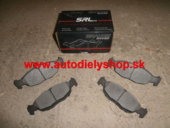Ford Focus 11/98-10/04 predné brzdové platničky Sada / SRL /