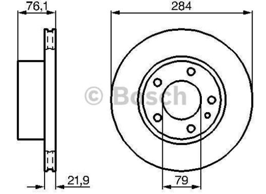Fiat PANDA 9/03- predné brzdové kotúče 240mm /TRW/,vetrané