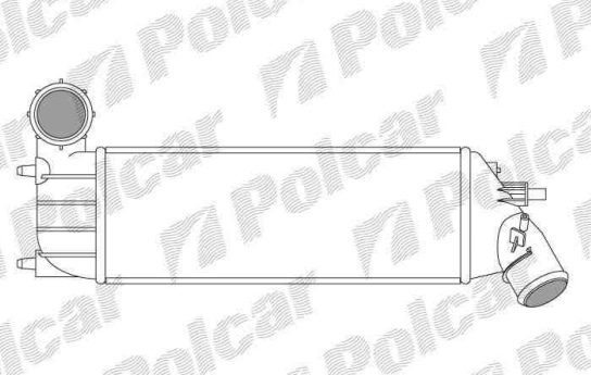 Peugeot 807 6/02- chladič vzduchu 2,0HDi-2,2HDi / do 2006